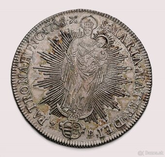 STRIEBORNÝ TOLAR 1763 KB / Mária Terézia - 2