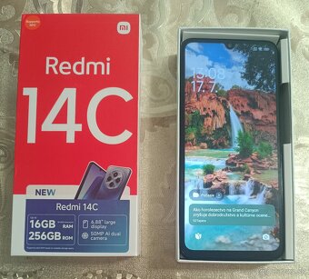 Nový Xiaomi Redmi 14 black,16GB/256GB, záruka 2r. - 2