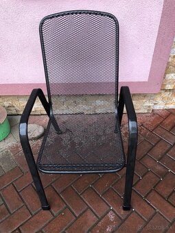 Kovová záhradná stolička - 2