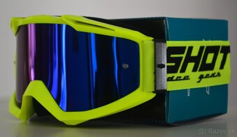 Okuliare SHOT žlté fluo zrk sklo modré - 2