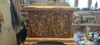 Drevená komoda Poľovnicke motivy v-80vm,s-120cm - 2