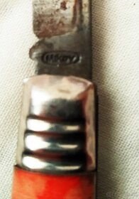 Retro cerveny vreckový nožík Mikov Czechoslovakia - 2