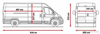 Prenájom dodávky Fiat Ducato Maxi L4H3 s plošinou - 2