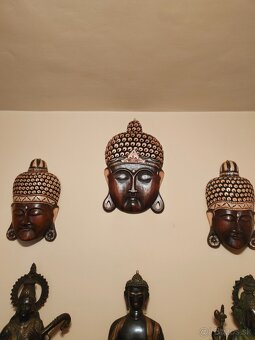 3 Veľké nástenné masky Budhu - 2