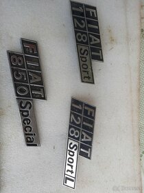Fiat 128 napisy, disky Pirelli karosarske diely Fiat 126 Ma - 2