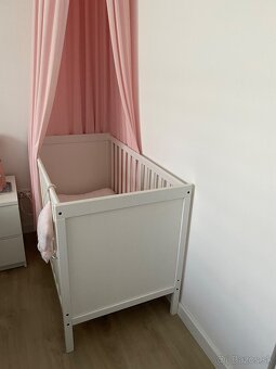 Detská postieľka Ikea + baldachýn + detské hniezdo - 2