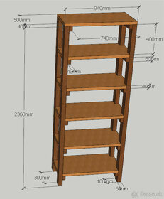Predám drevené regále - 2