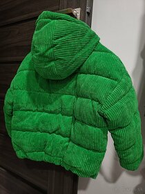 Detská zimná bunda zelená veľ. 128 -NOVÁ- - 2