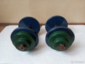 Železné nakladacie jednorúčky - 2 x 23 kg - 2