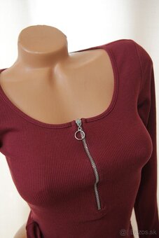 Bordové body tričko, Topshop - 2