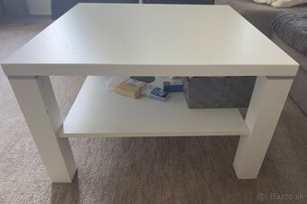 Konferenčný stolík 75x75 biela - 2