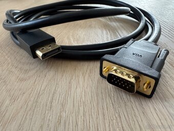 Vention DP → VGA kábel 2 m – čierny, nepoužívaný - 2