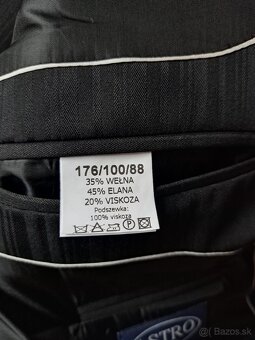 predám sako, svadobnú vestu, kravatu a manžetové gombíky - 2