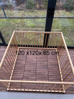 Detská drevená ohrádka 120x120 - 2