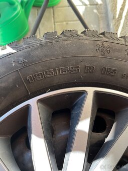 Zimné pneu 3ks + plechove disky - 2