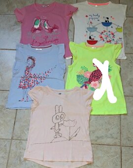 Letne trička balicek 4ks 128 - 2