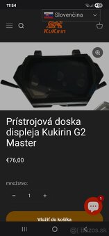 KuKirin Kugoo Display pristrojova doska Nová - 2