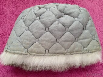 Kožušinová čiapka a golier zo striebornej líšky, dámska - 2