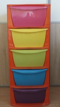 Plastový úložný box farebny - 2