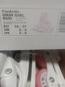 Dievčenské korčule veľkosť 34-37 - 2