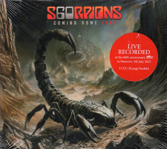 2CD Scorpions – Coming Home Live 2025 digipack - 2