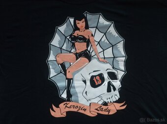 Moto tricko čierne skull - 2