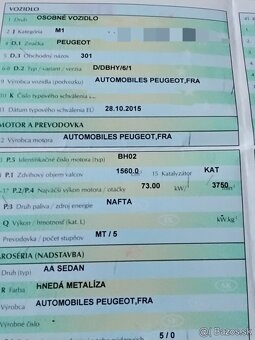 PEUGEOT 301 1.6 HDI 2015 predám PREVODOVKA, DVERE, MOTOR - 2
