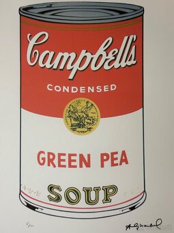 Andy Warhol "Campbells Green Pea" Limitovaná edícia_Certif - 2