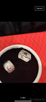 Náušnice biele zlato - 2