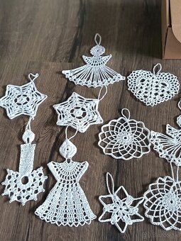 Háčkované vianočné ozdoby - 2
