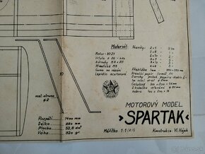 Modelársky plán na Spartak lietadlo - 2