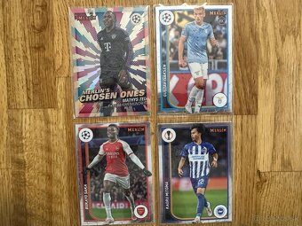 ZBERATEĽSKÉ KARTY FUTBALOVÉ KARTIČKY TOPPS A MERLIN - 2