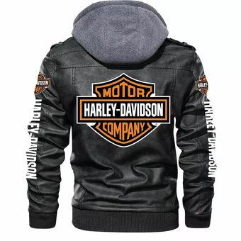 Moto Bunda S Kapucňou Harley Davidson Velkost XL Čitaj Popis - 2