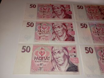 BANKOVKY 50 KČ 1993-1997, RŮZNÉ SÉRIE - 2