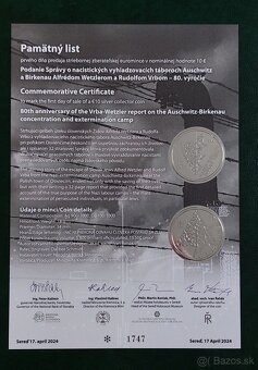 Pamätný list 10 Euro - 2