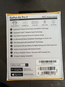 Earfun Air Pro 3 Biela farba - 2