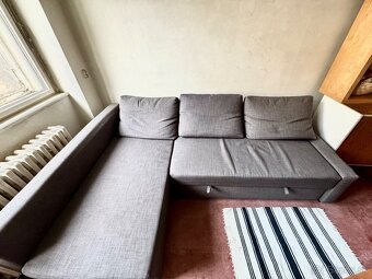 Rohová rozkladacia sedačka s uložným priestorom - 2