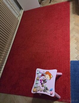 Koberec červený/ modrý - 2