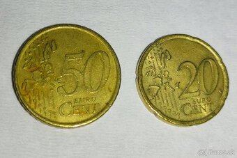 0,50 EUR a 0,20 Eur Španielsko, r. 2001, r. 1999 - 2