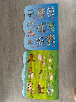 Puzzle zvieratka a cisla - 2