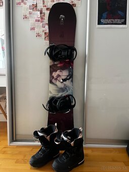 Predám Snowboardovú dosku s viazaním - 2
