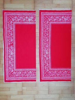 RETRO OBRUSY ĽANOVÉ VZOROVANÉ - 2