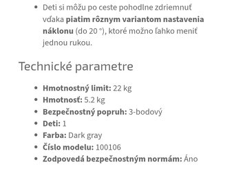 Thule Skvelá Kvalitná Cyklosedačka do 22kg Top stav ako Nová - 2