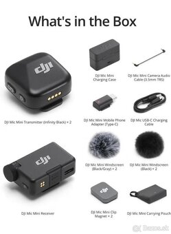 DJI Mic Mini (2x mikrofón, prijímač a nabíjačka) - 2