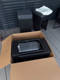 Záhradné ratanové barové stoličky - 2