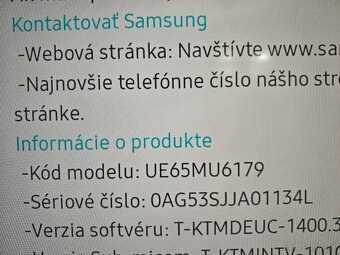 Samsung Smart TV 65" 4K UHD – UE65MU6179 - 2