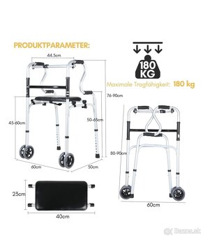 Pomôcka na chodenie - Rolátor - 2