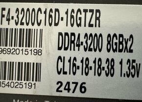 Predam 3200MHz 2x8GB G.Skill TridentZ RGB - 2
