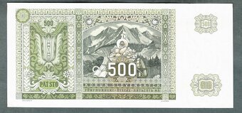 Staré bankovky Slovensko 500 korun 1941 NEPERFOROVANA, pěkný - 2
