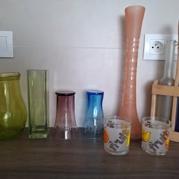 Farebné sklenené vecičky - 2